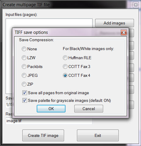 001 - Создание сжатых мультистраничных TIFF при электронной подаче документов