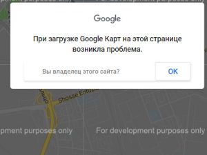 Как правильно добавить карту на сайт. При загрузке Google Карт на этой странице возникла проблема.