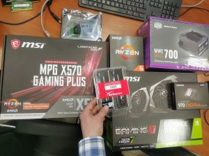 Собираем системный блок за 100 тыс. руб. Материнская плата MSI на X570 горит красный индикатор LED CPU, чёрный экран