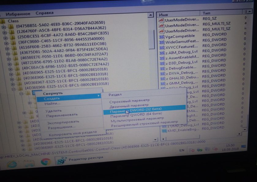 P 20180918 155018 p e1537532608310 - Нет подсветки на ноутбуке. Трудности с установкой драйвера видео. Запуск устройства невозможен. Код 10